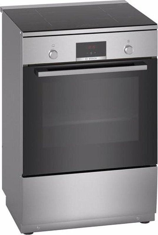 Bosch inductieformuis HLN39A050U - Serie 4 - RVS, Witgoed en Apparatuur, Fornuizen, Nieuw, Vrijstaand, Inductie, 4 kookzones, 90 tot 95 cm