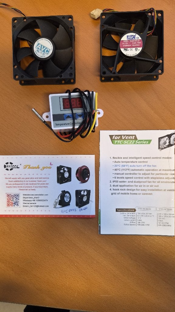 Ventilatorset voor caravankoelkast, Ophalen, Nieuw