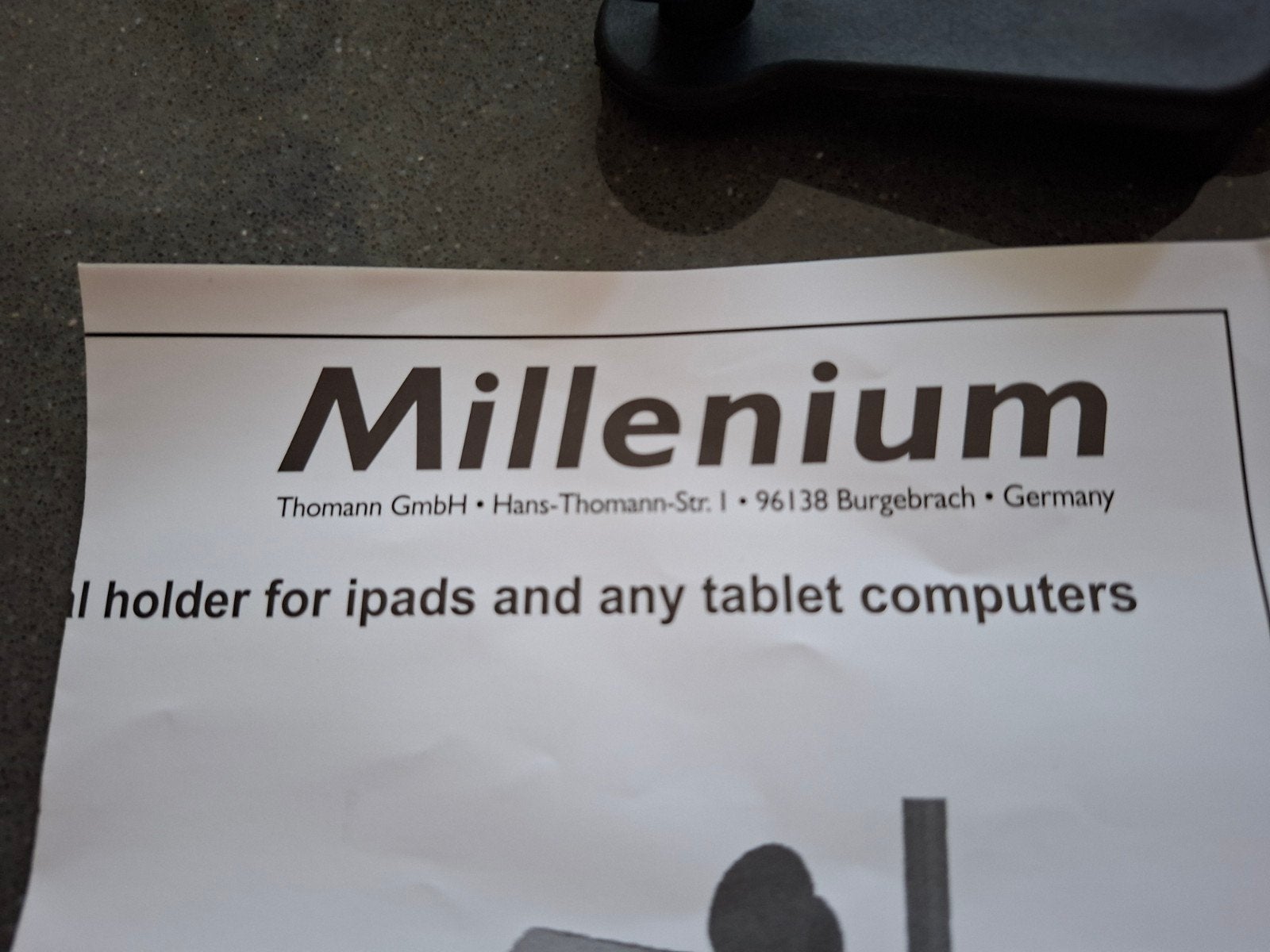 muziekstandaard voor tablet Millenium, Muziek en Instrumenten, Verzenden, Zo goed als nieuw, Muziekstandaard
