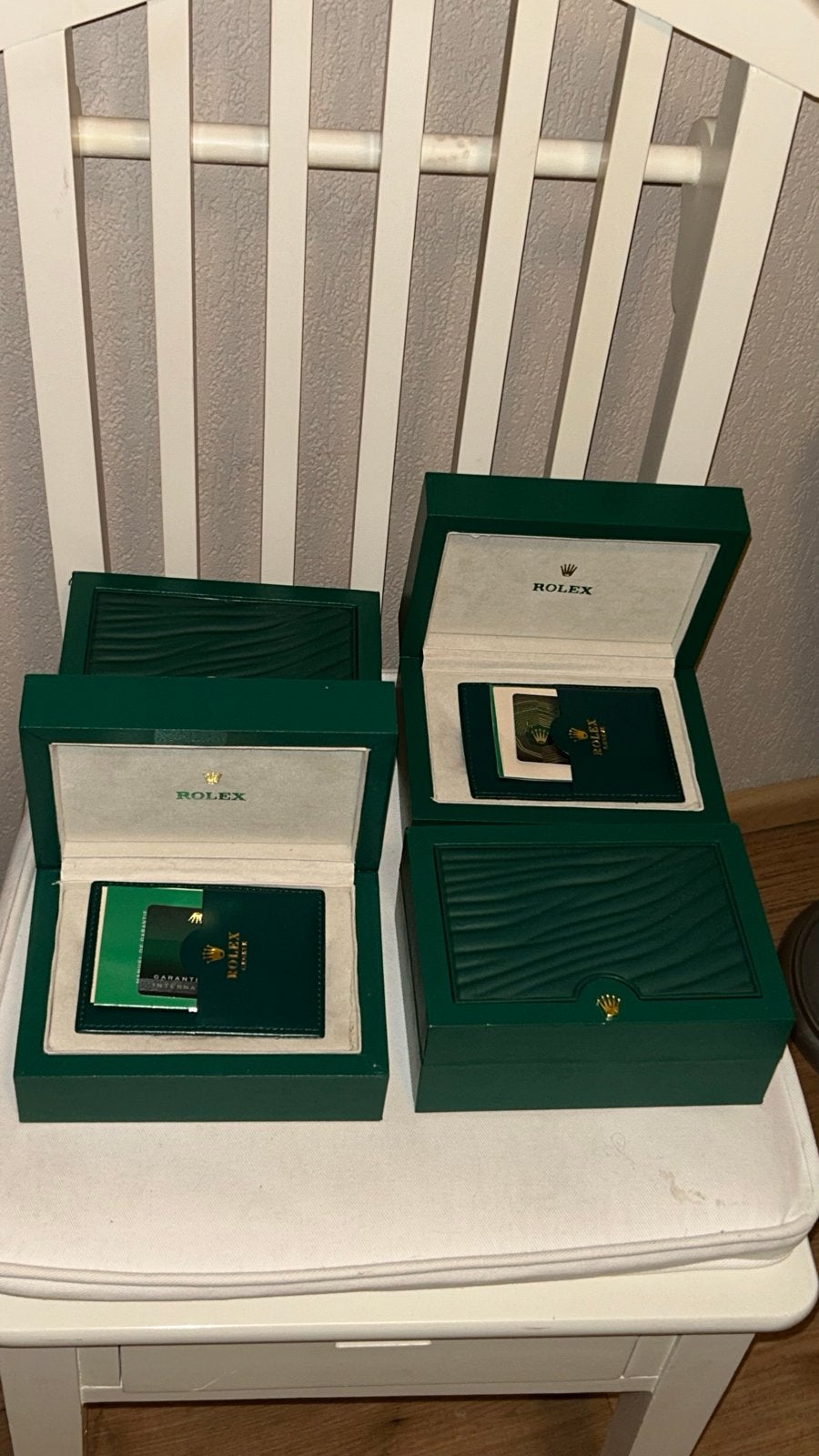 Rolex horlogedozen met papieren - 4 stuks, Sieraden, Tassen en Uiterlijk, Horloges | Dames, Ophalen of Verzenden, Gebruikt, Rolex