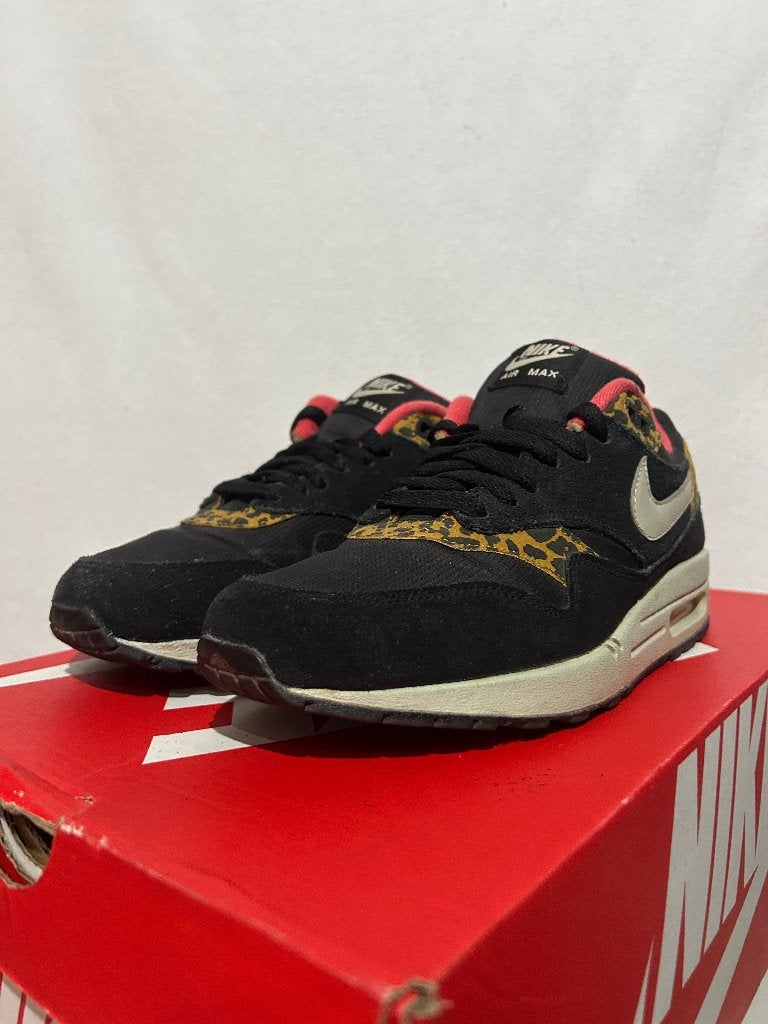 ALS NIEUW! Maat 40 - Nike Air Max 1 Leopard Black, Verzenden, Zwart, Nike, Nike