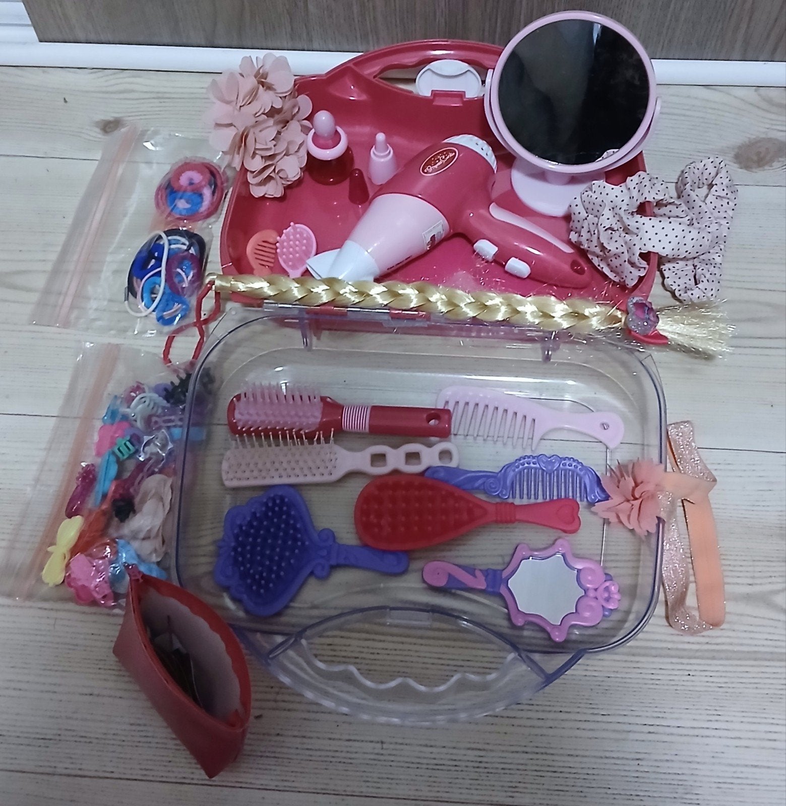 Speelgoed Kappersset met Föhn, Borstels en Accessoires, Ophalen of Verzenden