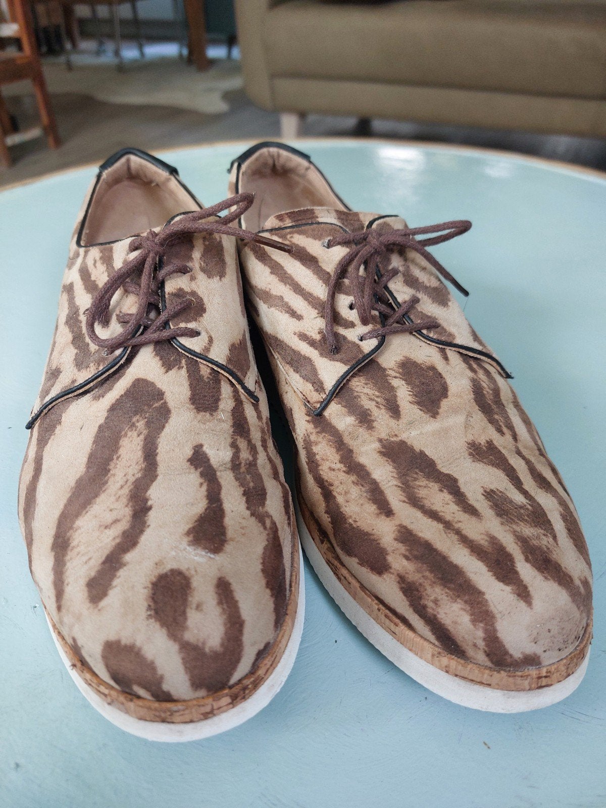Durea veterschoen. Maat 7 wijdte k. Als nieuw. Beige bruine, Durea, Schoenen met lage hakken, Beige, Ophalen of Verzenden