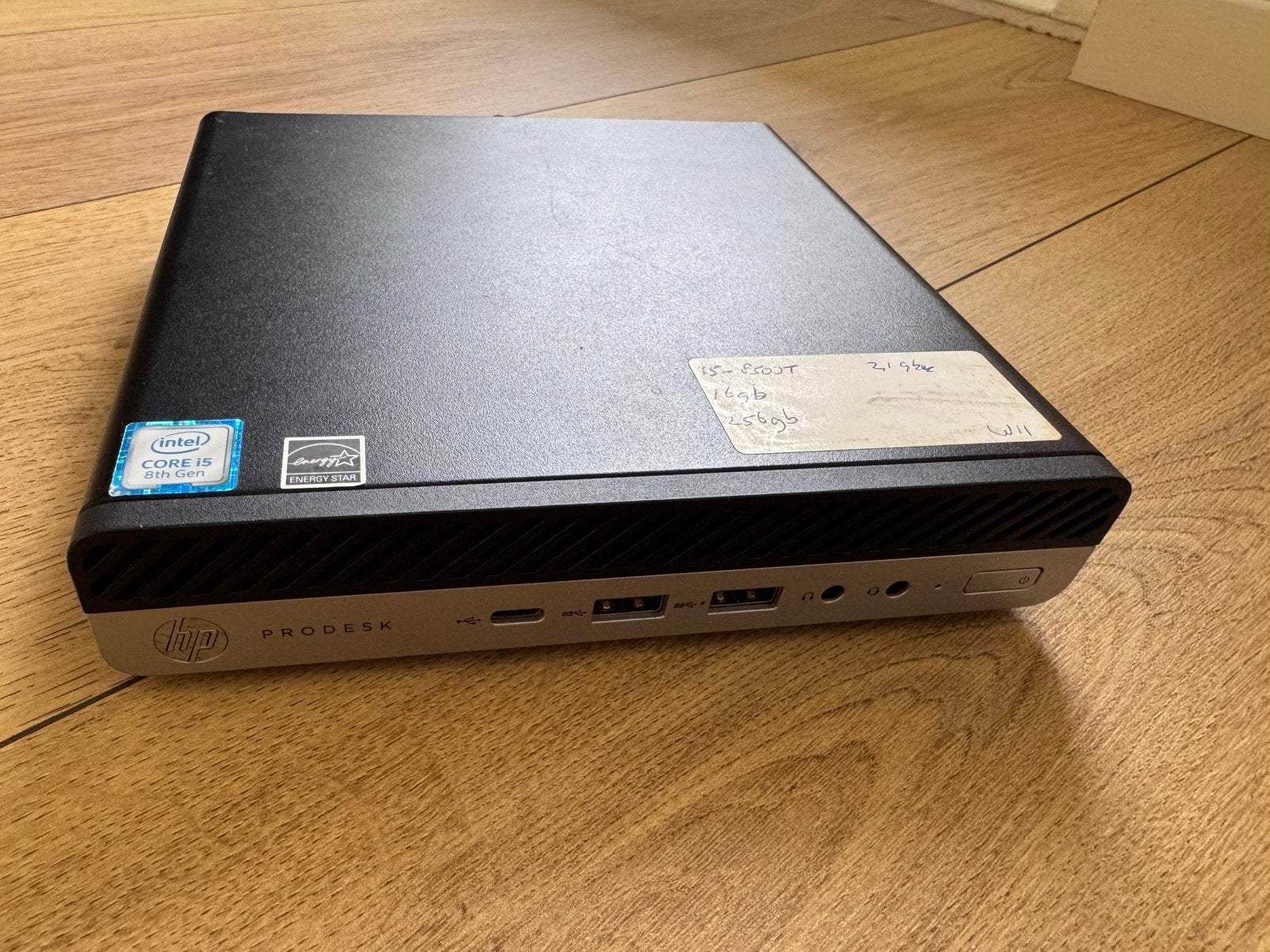 HP ProDesk 600 G4 Mini i5-8500T/16GB/256GB, Computers en Software, Desktop Pc's, Ophalen, Gebruikt, SSD, 3 tot 4 Ghz