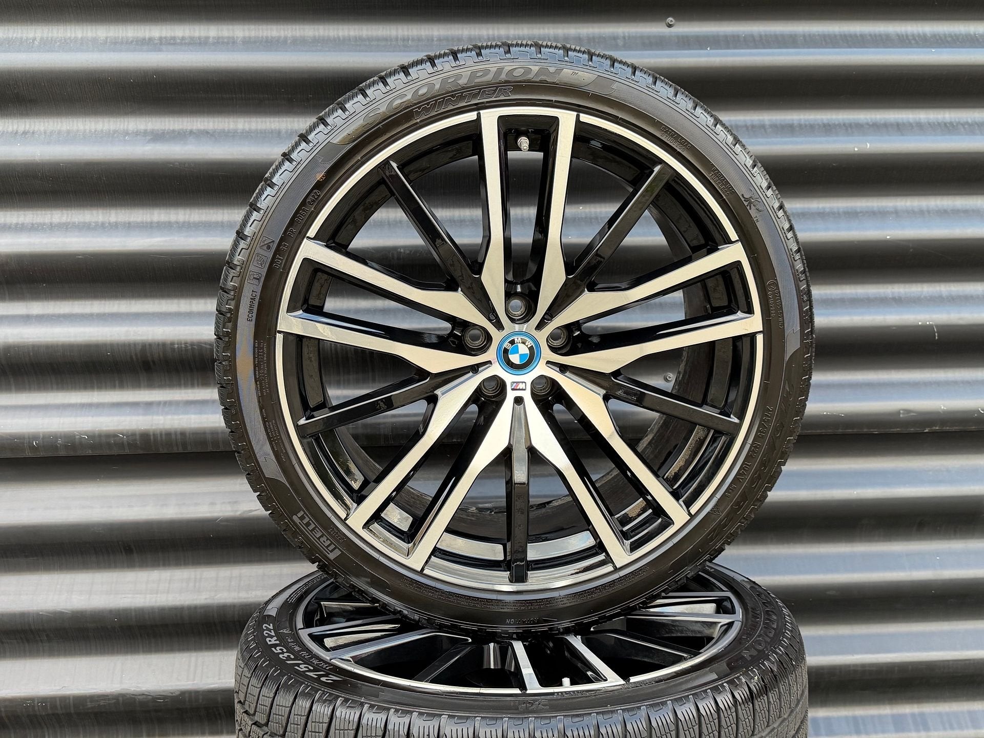 22 Orig 5.0e Bmw styl 742M G05 X5 X6 G06 velgen winterbanden, Gebruikt, -, -, Banden en Velgen