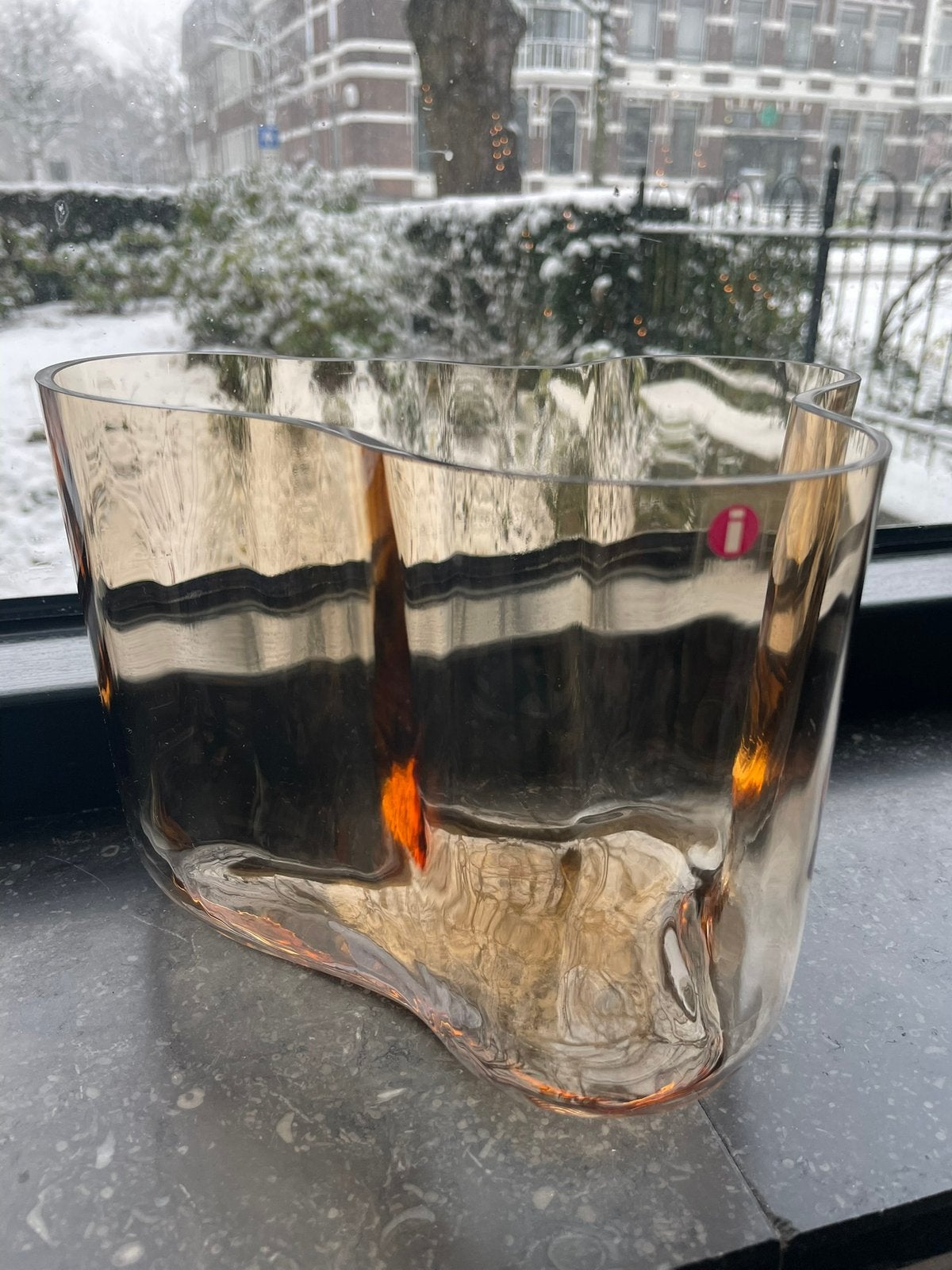 Iittala Alvar Aalto vaas 3030 limited edition 1996 rio brown, Ophalen of Verzenden, Zo goed als nieuw