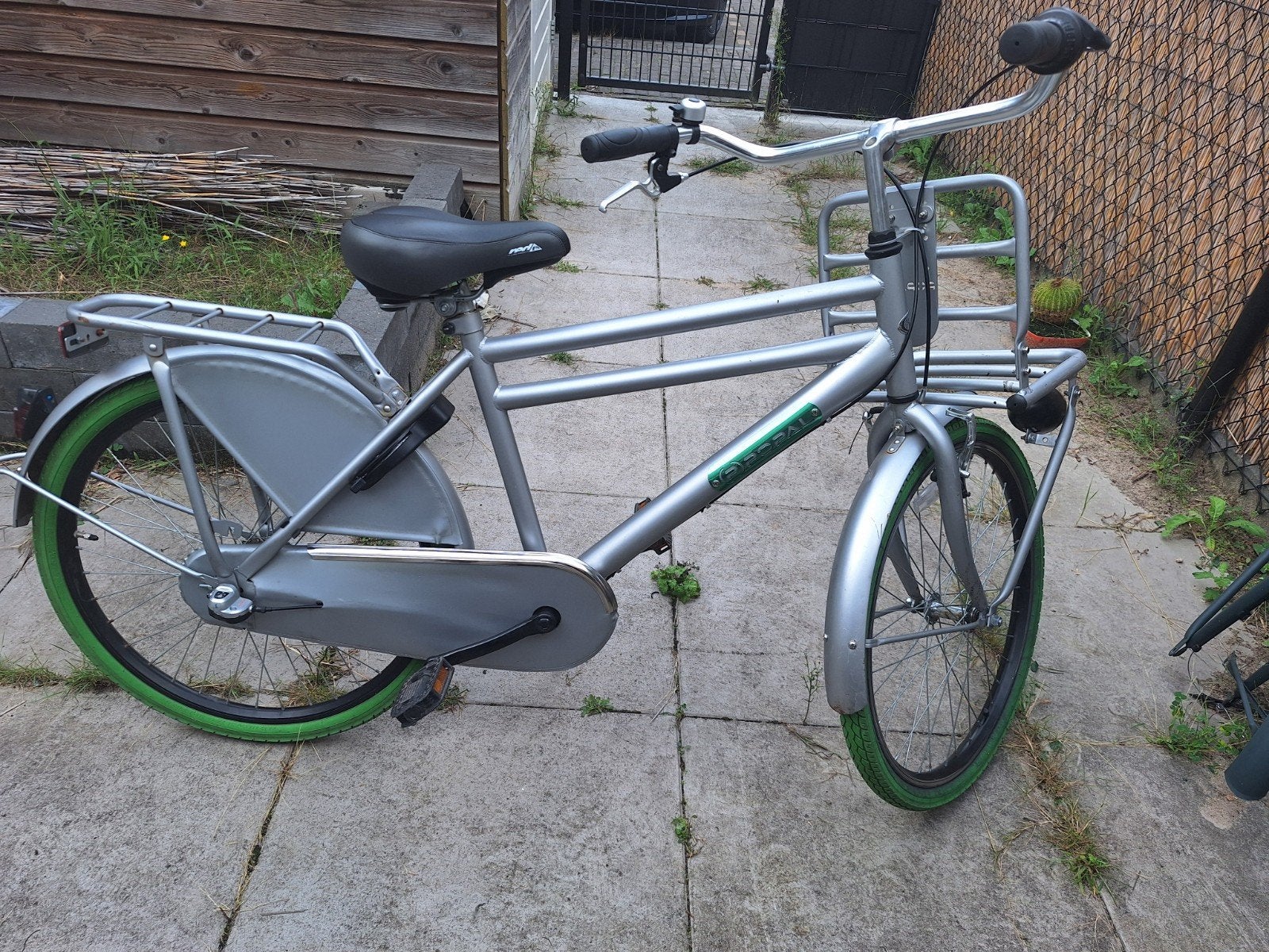 OPAL Kinderfiets 24 Inch - Grijs met nieuwe binnenband, Ophalen, Gebruikt, 20 inch of meer, OPAL