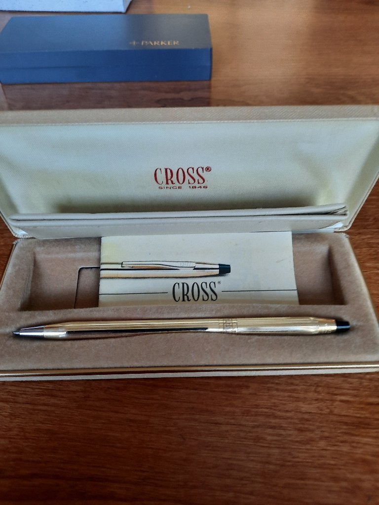 GOUDEN CROSS BALPEN, Cross, Nieuw, Ophalen of Verzenden, Met doosje