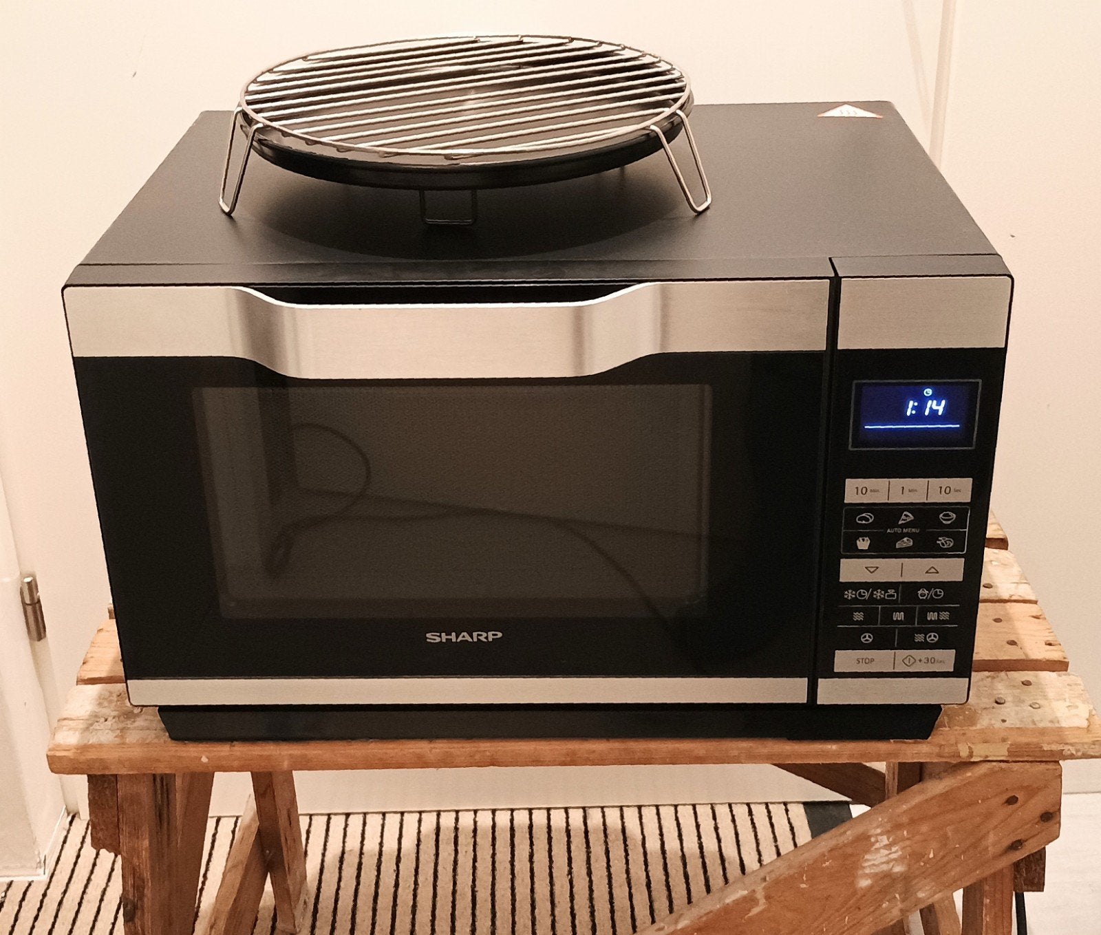 Sharp R-861 BK vrijstaande combimagnetron met heteluchtoven, Ophalen, Combimagnetron, Gebruikt, .