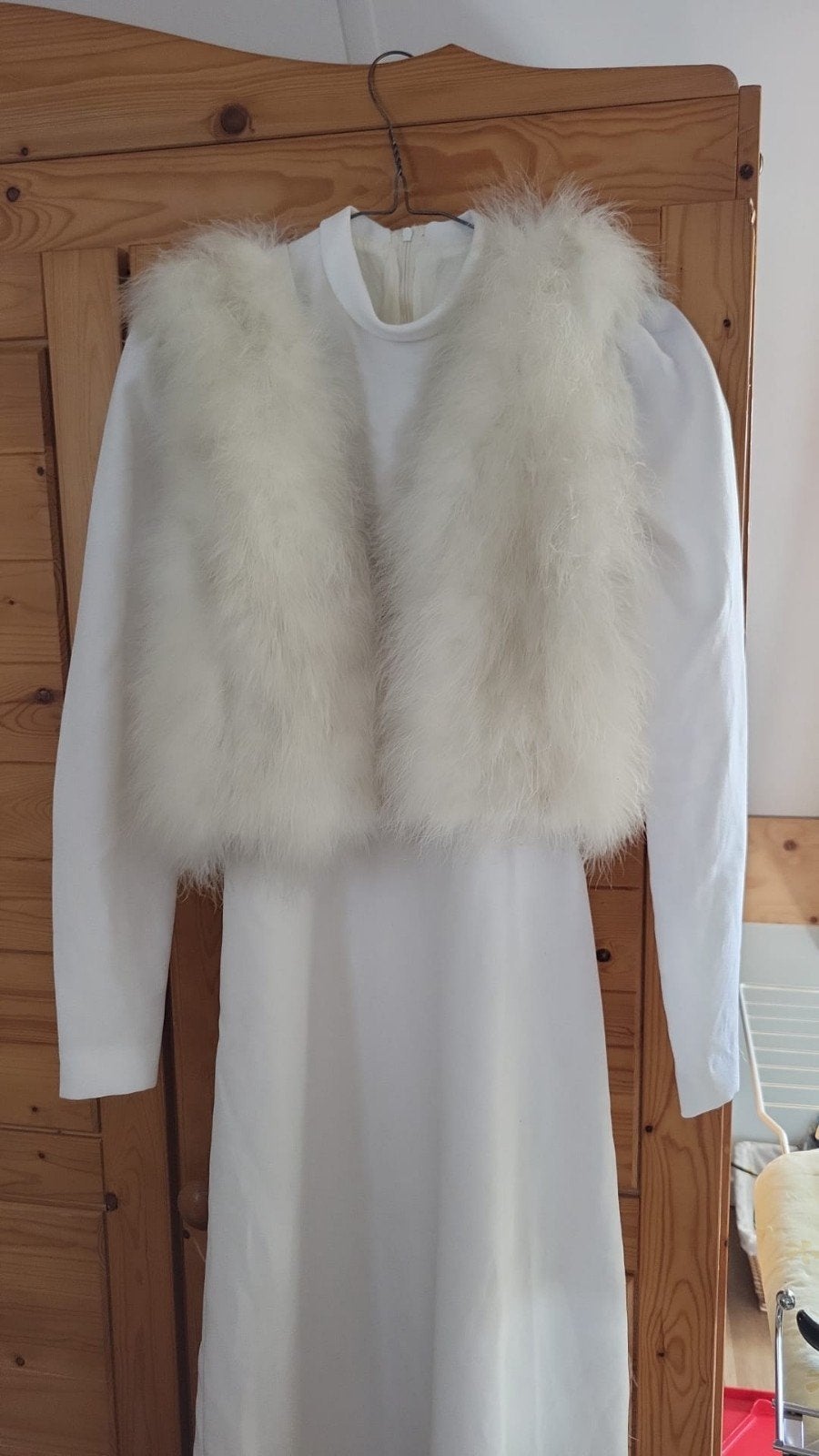 Vintage Bruidsjurk uit 1975, XS, Wit, Handgemaakt, Trouwjurk, Kleermaker, Wit, Ophalen of Verzenden
