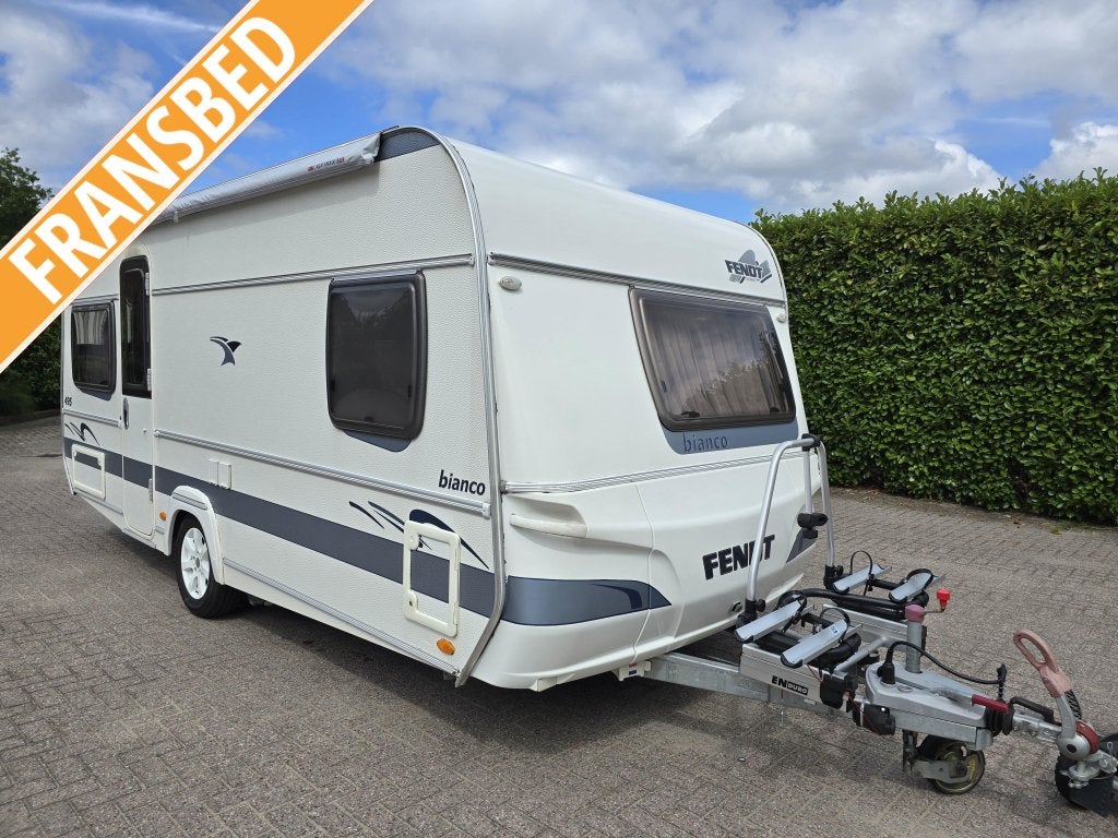 Fendt Bianco 495 TFB Fietsendragers Zakluifel Mover, Caravans en Kamperen, Caravans, Bedrijf, tot en met 4, 1000 - 1250 kg, Rondzit
