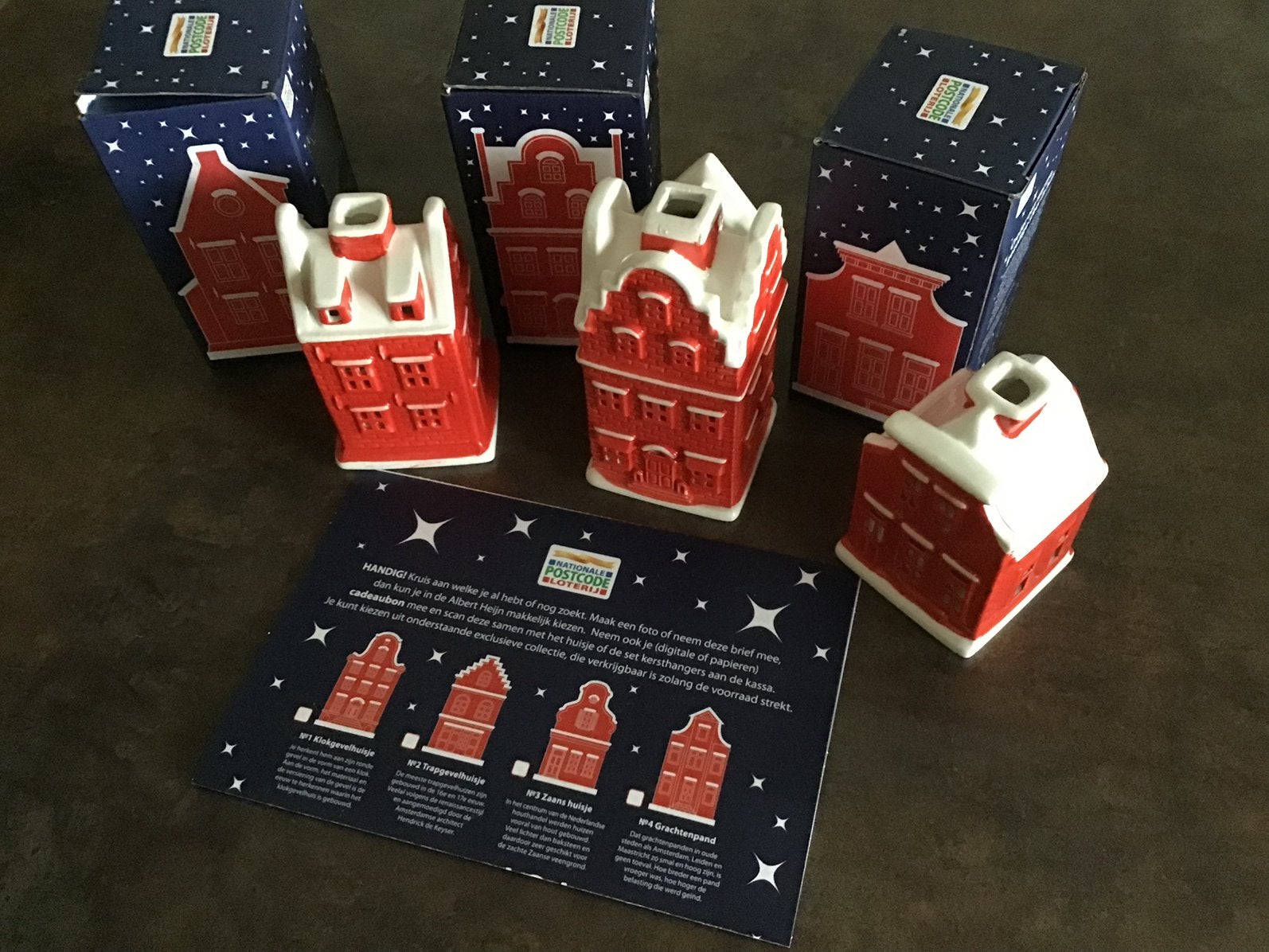Huisjes Postcodeloterij, nr. 6,7,8, NIEUW zie onder :, Ophalen of Verzenden, Nieuw