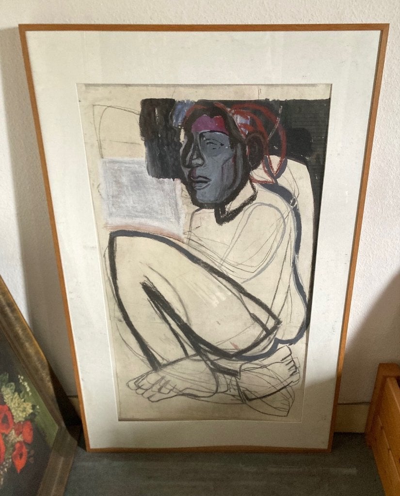 Christina de Vos - Donkere Marilyn. Mixed media op papier, Ophalen, Papier/karton, Gemengde techniek, Gelimiteerde oplage