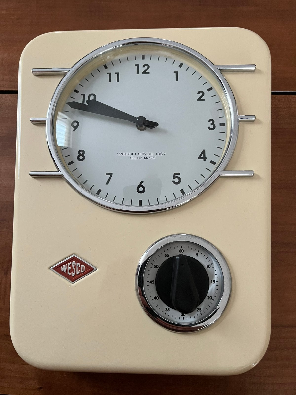 Wesco Classic Line Keukenklok 30,5 x 24,5 cm, Ophalen of Verzenden, Zo goed als nieuw