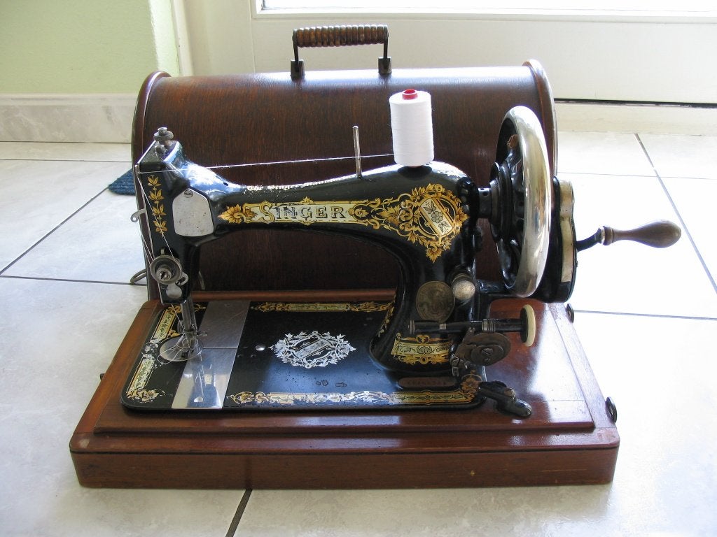 Singer naaimachine antiek, Antiek en Kunst, Antiek | Naaimachines, Ophalen of Verzenden