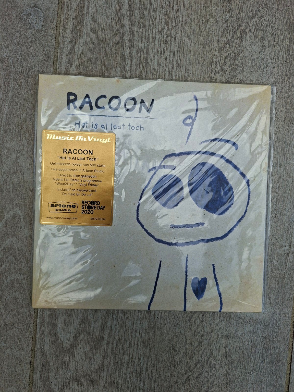 Racoon - Het Is Al Laat Toch( Live ) ,10 inch RSD 2020, 10 inch, Limited edition, Pop, Nieuw in verpakking
