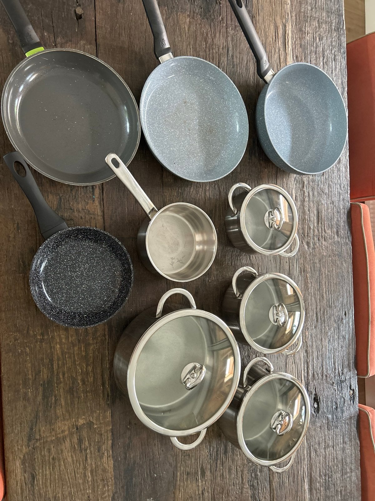 BK Pannenset - Diverse pannen voor elke keuken, Gebruikt, Antiaanbaklaag, BK, Pannenset