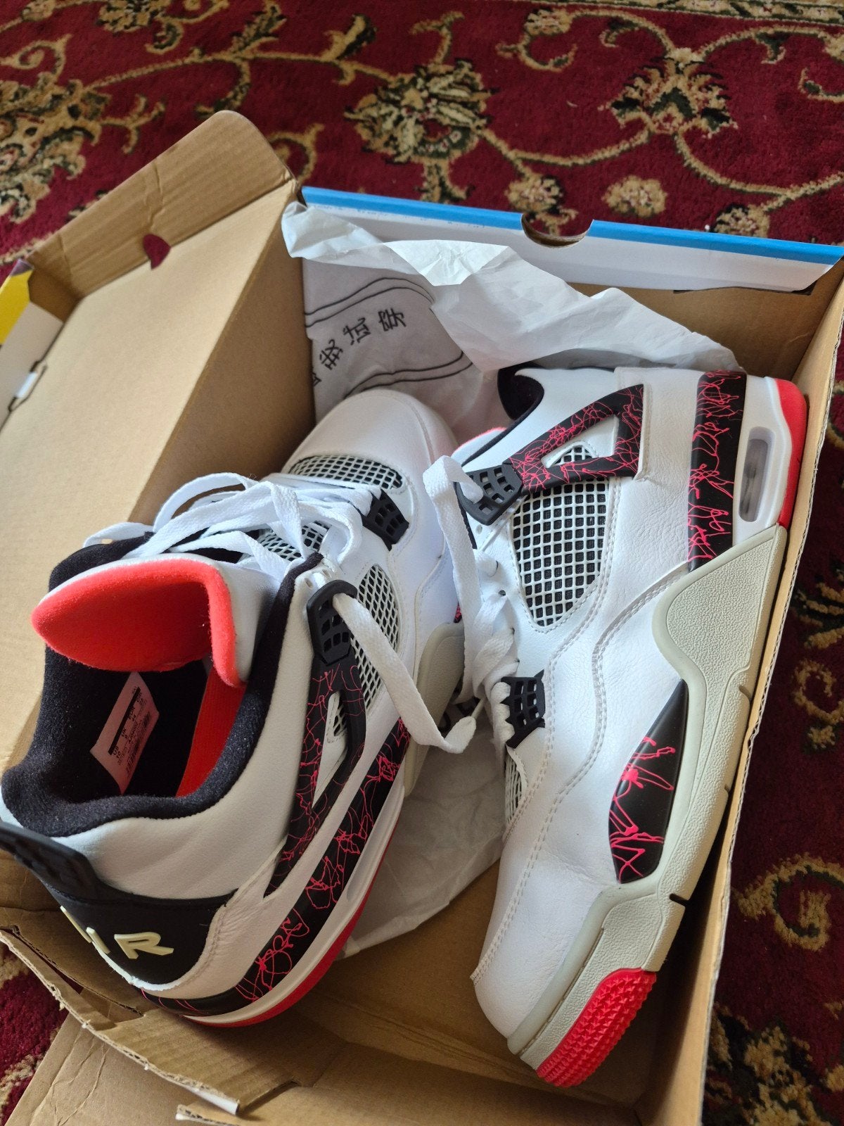 Nike Air Jordan 4 Retro Fire Red, Ophalen of Verzenden, Nieuw, Rood, Sneakers of Gympen