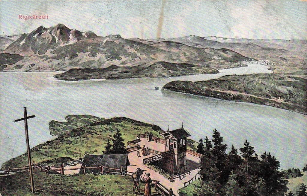 703-257-025 Rigikänzeli Vitznau-Rigi-Bahn, Ophalen of Verzenden, Voor 1920, Overig Europa