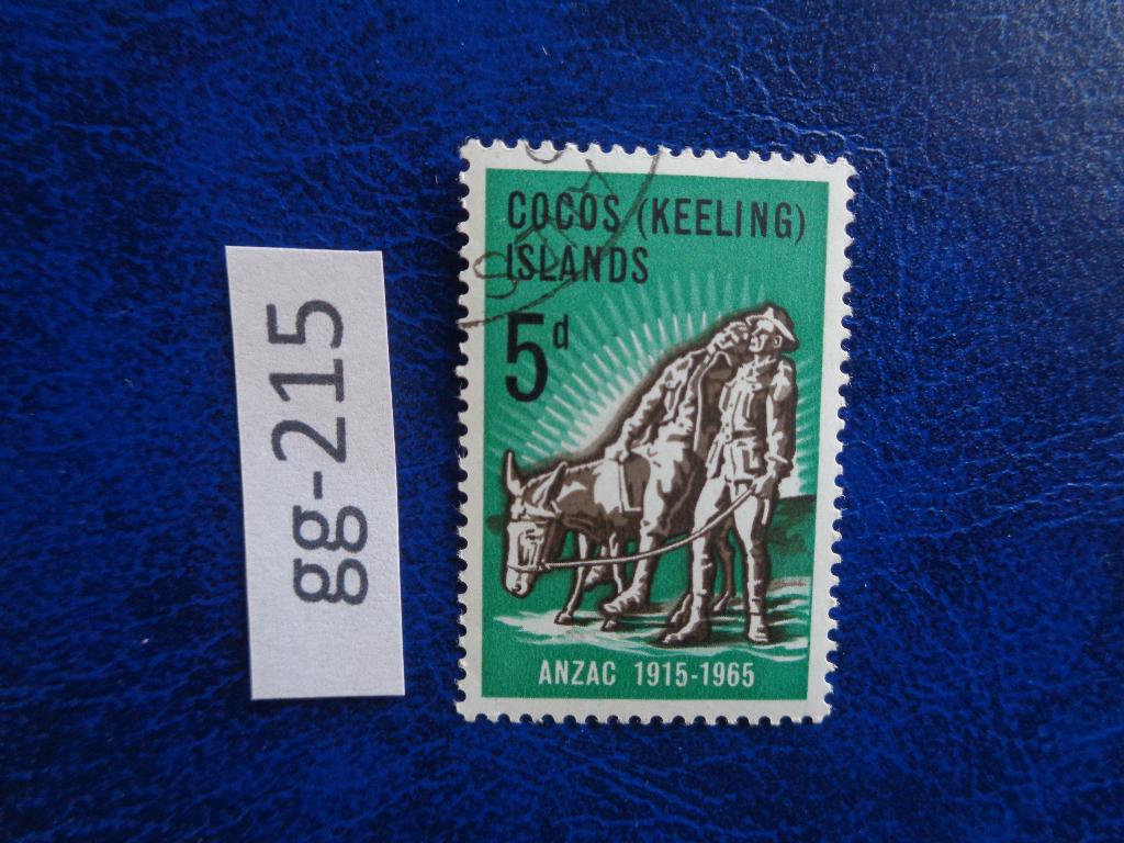 cocos island - anzac 1965 (gg-215), Ophalen of Verzenden, Gestempeld