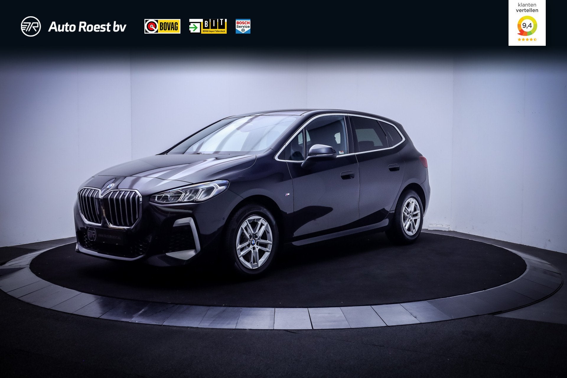 BMW 2 Serie Active Tourer 218iA M-SPORT Edition FULL LED | C, Dealer onderhouden, 136 pk, Gebruikt, Zwart
