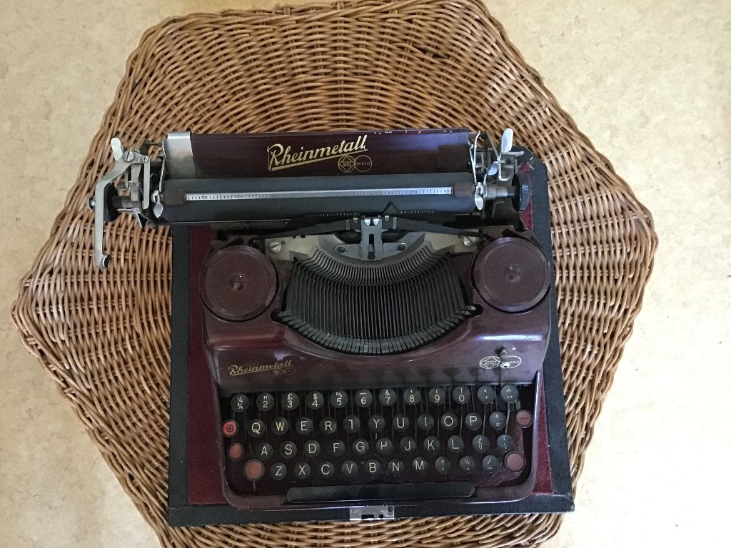 Oude typemachine, Ophalen, Gebruikt