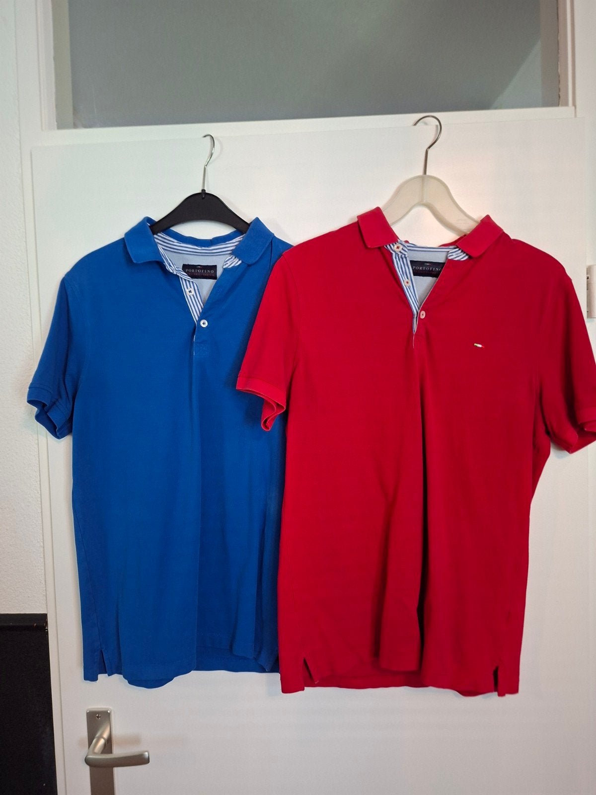 Portofino Polo Shirts (2 stuks) - Rood & Blauw - Maat M, Ophalen of Verzenden, Gedragen, Portofino., Maat 48/50 (M)