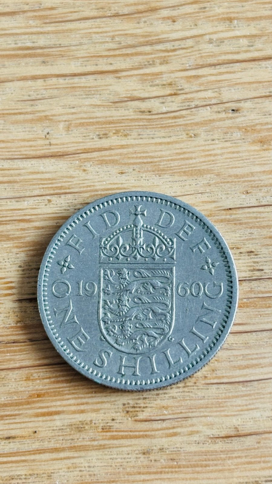 Britse Shilling Munt 1960 - Koningin Elizabeth II, Ophalen of Verzenden, Overige landen