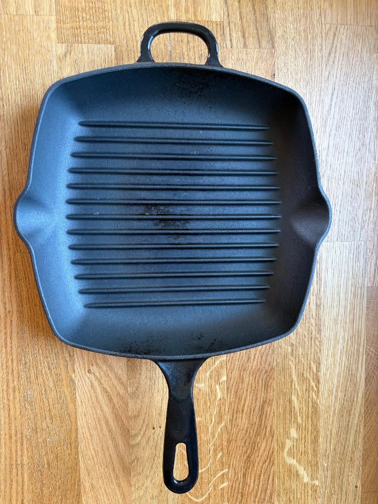 Gietijzeren Grillpan – 28 cm ROYAL van Kempen & Begeer, Ophalen, Gebruikt, Koekenpan of Braadpan, Gietijzer