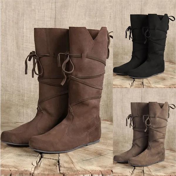 Middeleeuwse heren laarzen (mannen schoenen larp steampunk), Verzenden, Nieuw, Overige kleuren, Boots