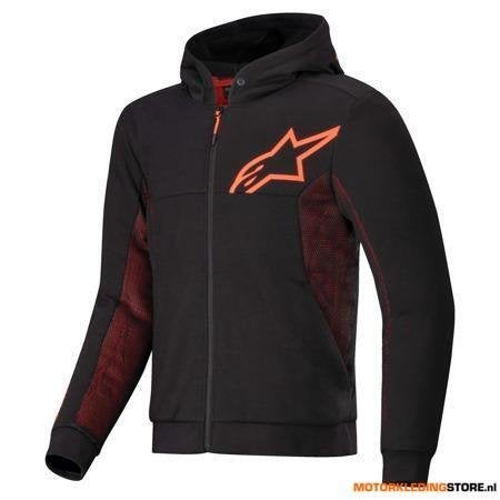 Alpinestars Chrome Air Sport Motorhoodie, Zwart-Fluor Rood, Motoren, Ophalen of Verzenden, Nieuw met kaartje