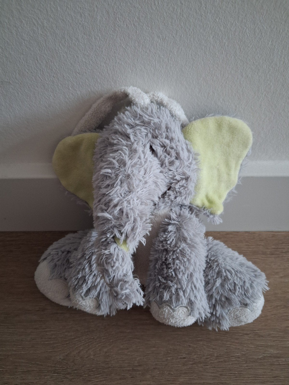 Knuffel Happy Horse olifant Tobias grijs geel groen L1717, Ophalen of Verzenden, Zo goed als nieuw, Olifant