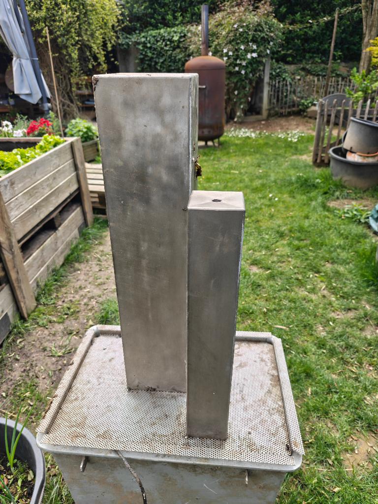 RVS water fontein, Tuin en Terras, Waterpartijen en Fonteinen, Ophalen of Verzenden, Gebruikt, Rvs, Fontein