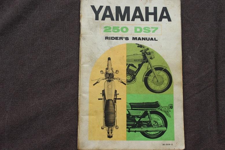 Yamaha DS7 250cc twin motorcycle rider's manual handleiding, Ophalen of Verzenden, Yamaha