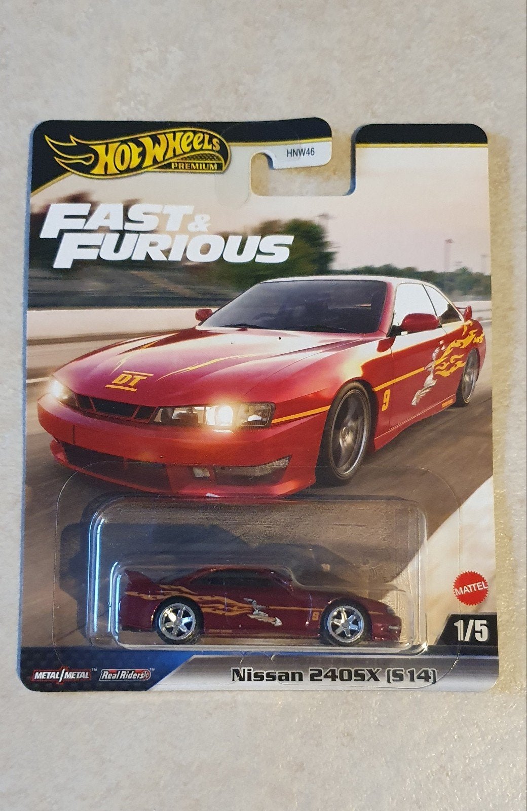 Hot Wheels Fast & Furious Nissan 240SX (S14) Premium, Ophalen of Verzenden, Nieuw, Auto