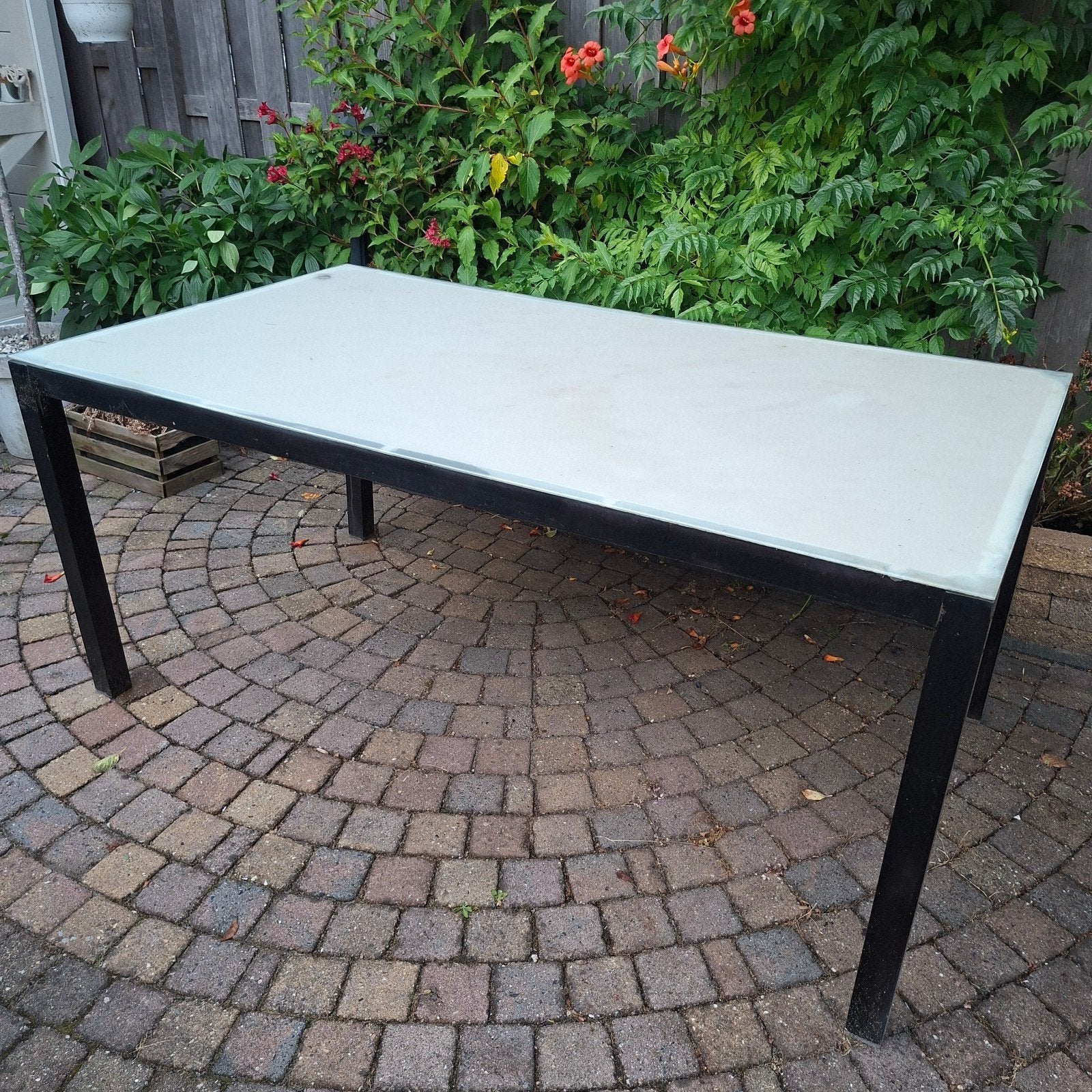 Tuintafel zie omschrijving, Ophalen, Gebruikt, Rechthoekig