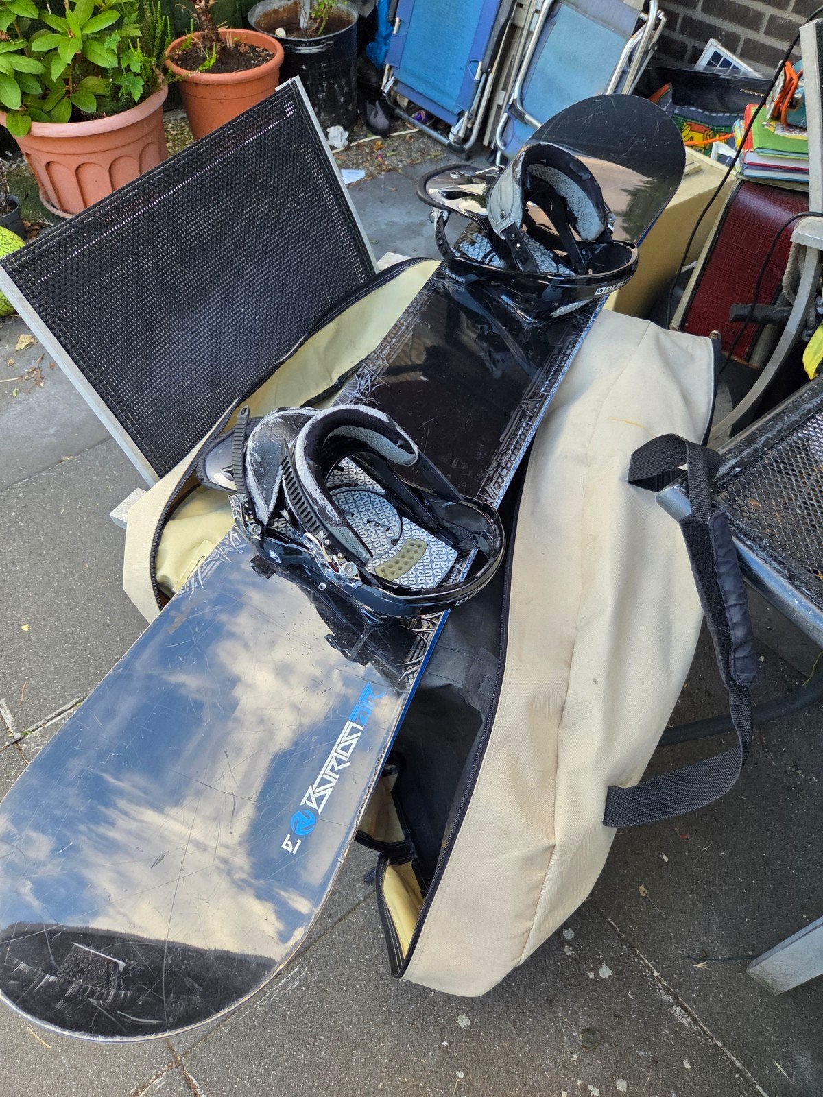 Burton snowboard met bindingen, Sport en Fitness, Snowboarden, Ophalen of Verzenden, Gebruikt, Board