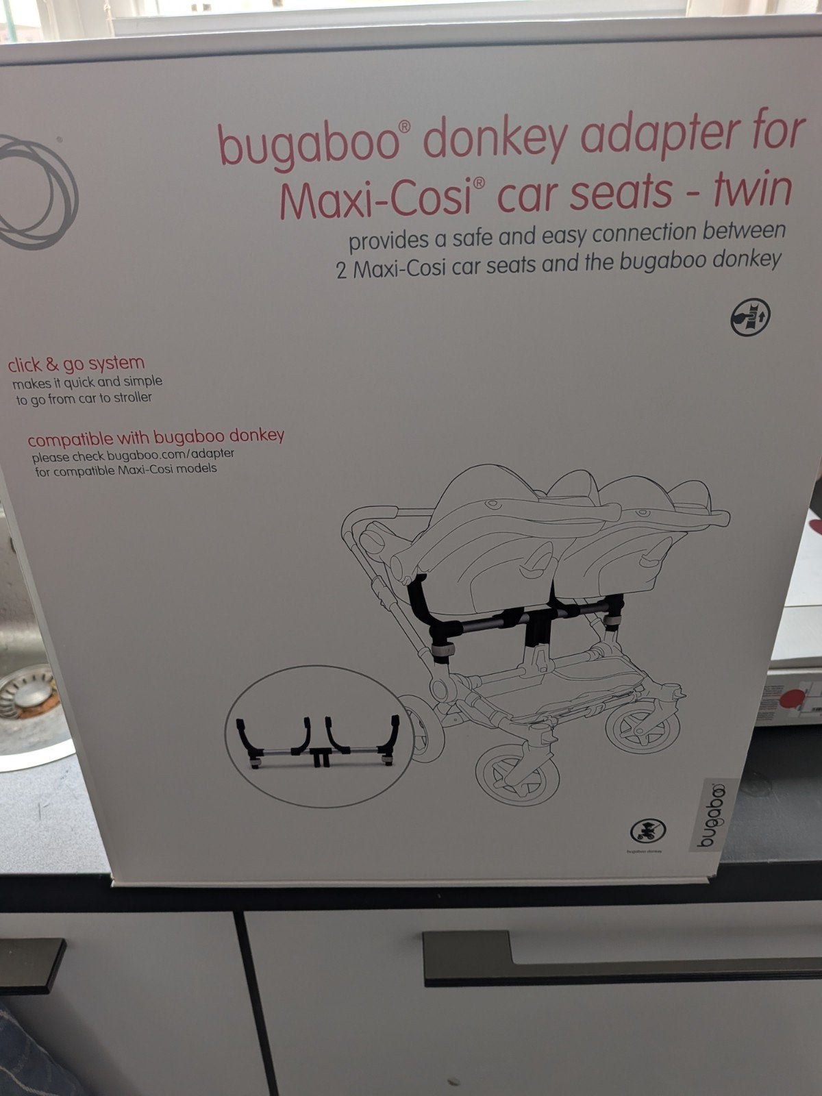 Nieuwe Bugaboo Maxi-Cosi adapter voor twin kinderwagens, Kinderen en Baby's, Kinderspulletjes, Ophalen of Verzenden