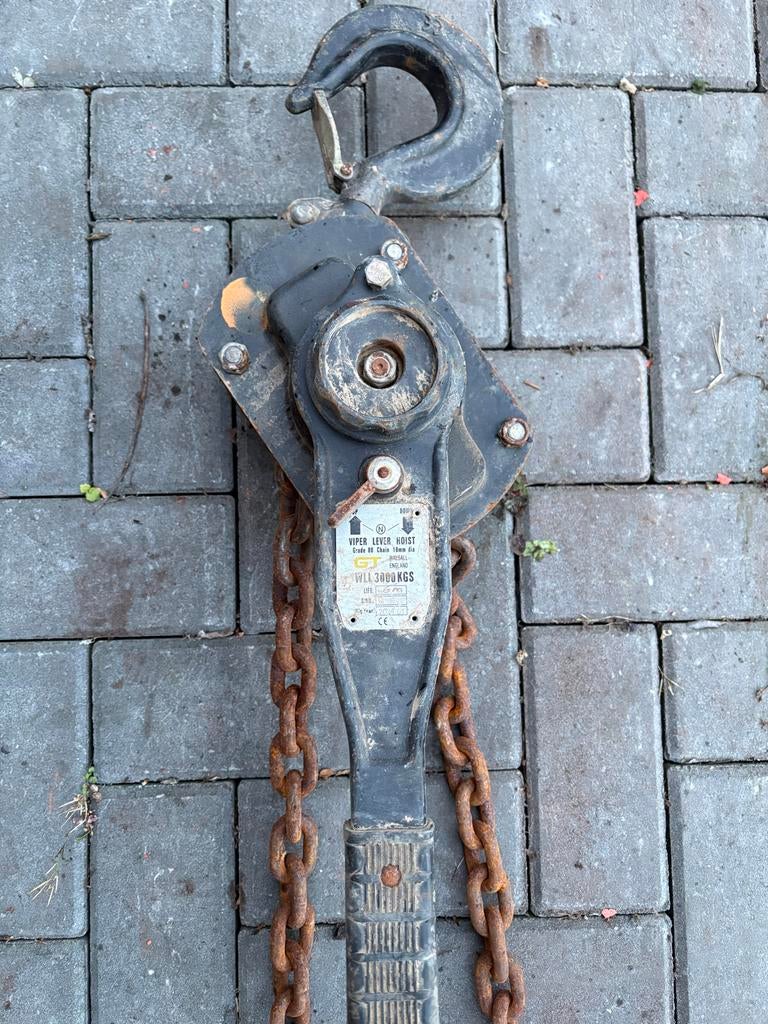 Handtakel - Viper Lever Hoist WLL 3000 KGS, Ophalen of Verzenden, Zo goed als nieuw, Handmatig
