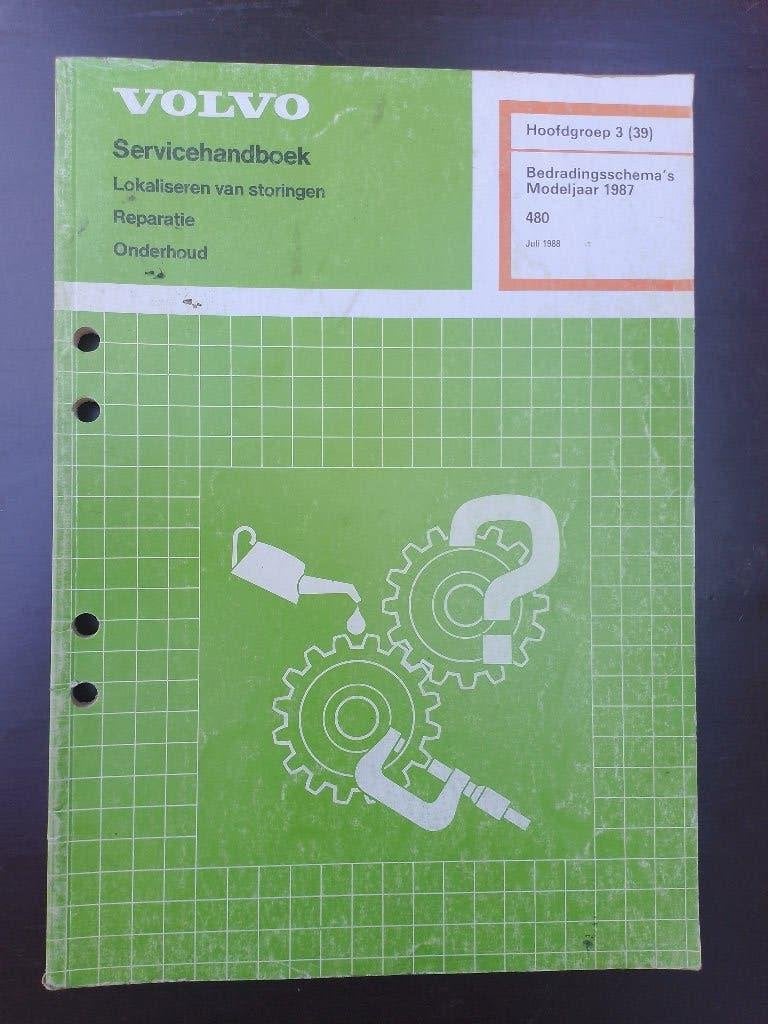 Volvo 480 1986-88 dealer werkplaatsboek stroomschema's, Boeken, Auto's | Boeken, Ophalen of Verzenden, Gelezen, Volvo