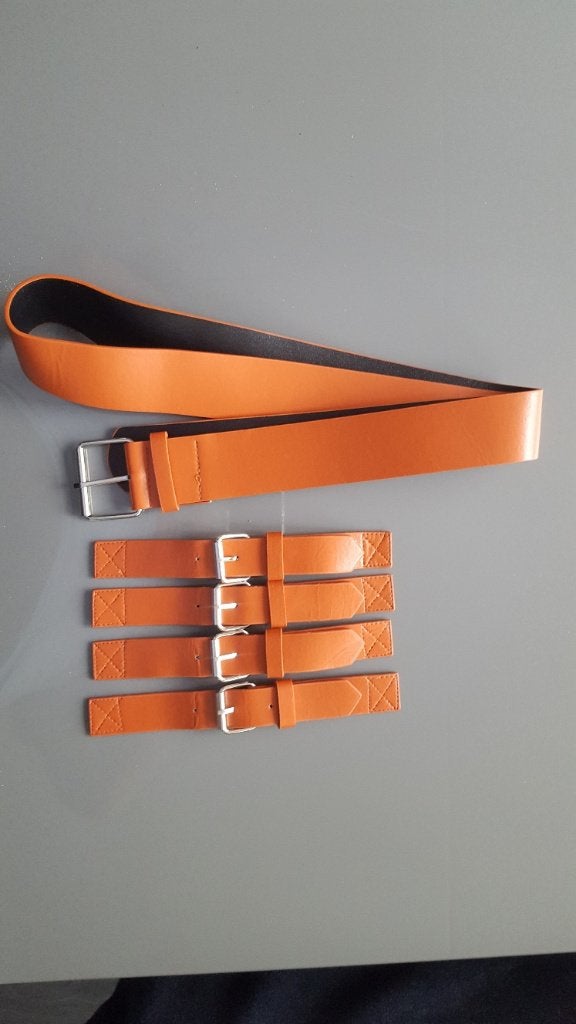 oranje riemen, Kleding | Dames, Riemen en Ceinturen, Overige kleuren, 100 cm of meer, Ophalen of Verzenden, Minder dan 3 cm