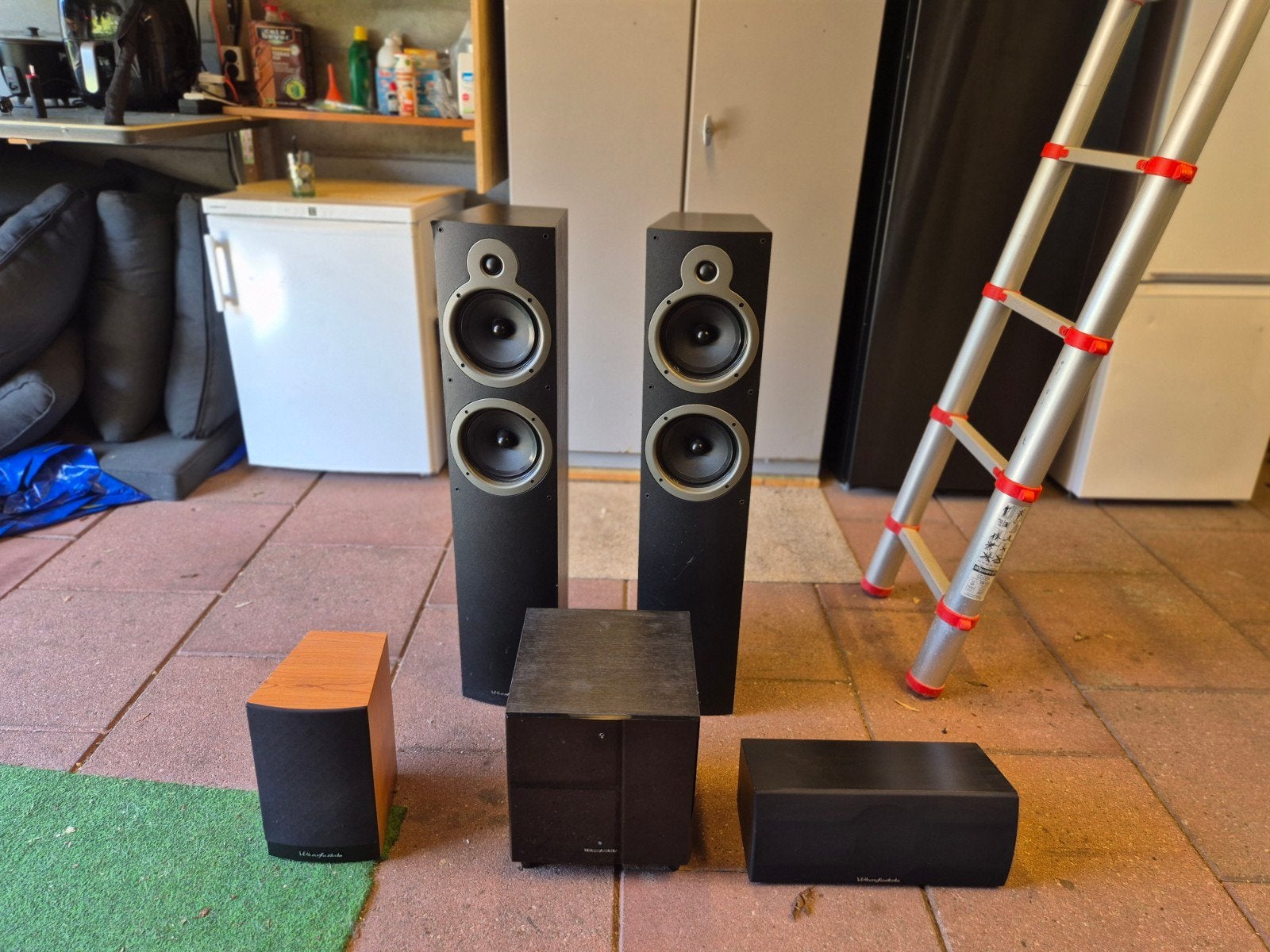 Wharfedale Modus surround speakerset — bijna complete set, Overige merken, 70 watt of meer, Ophalen of Verzenden, 5.1-systeem