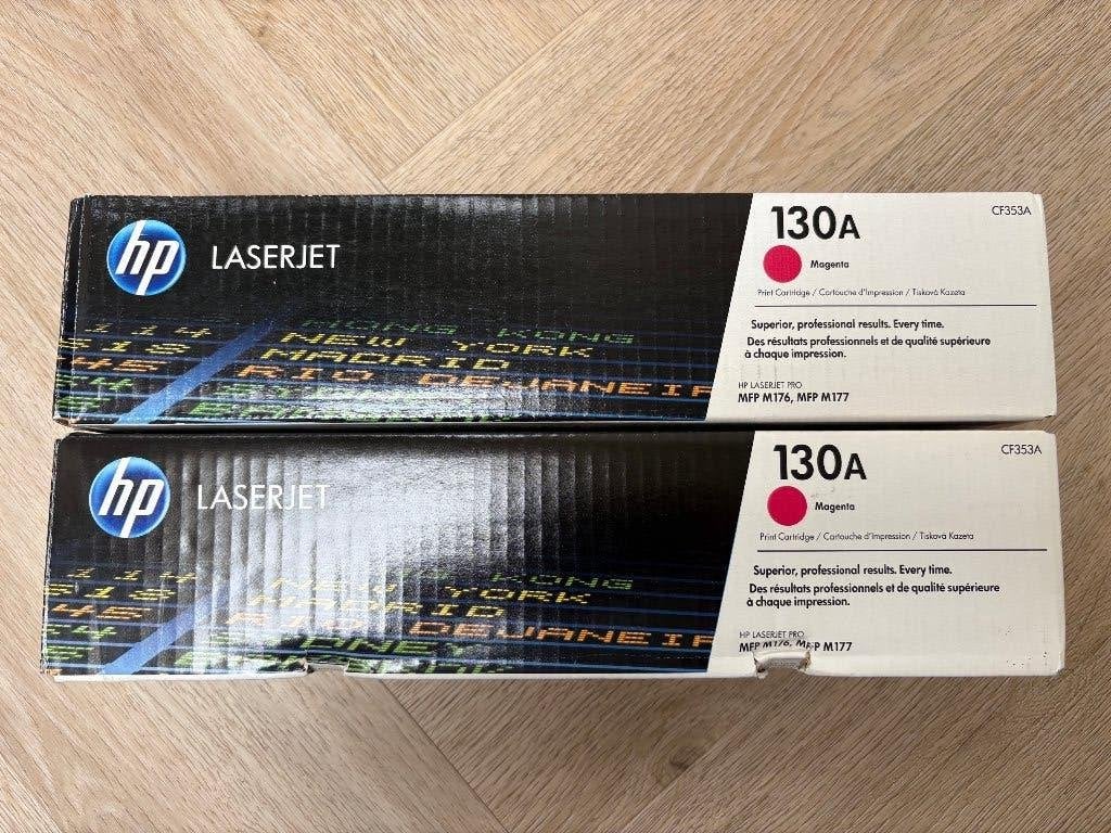 2 x toners HP CF353A (HP 130A) magenta HP MFP M176/MFP M177, Ophalen of Verzenden, Nieuw, Toner, HP (ORIGINEEL)