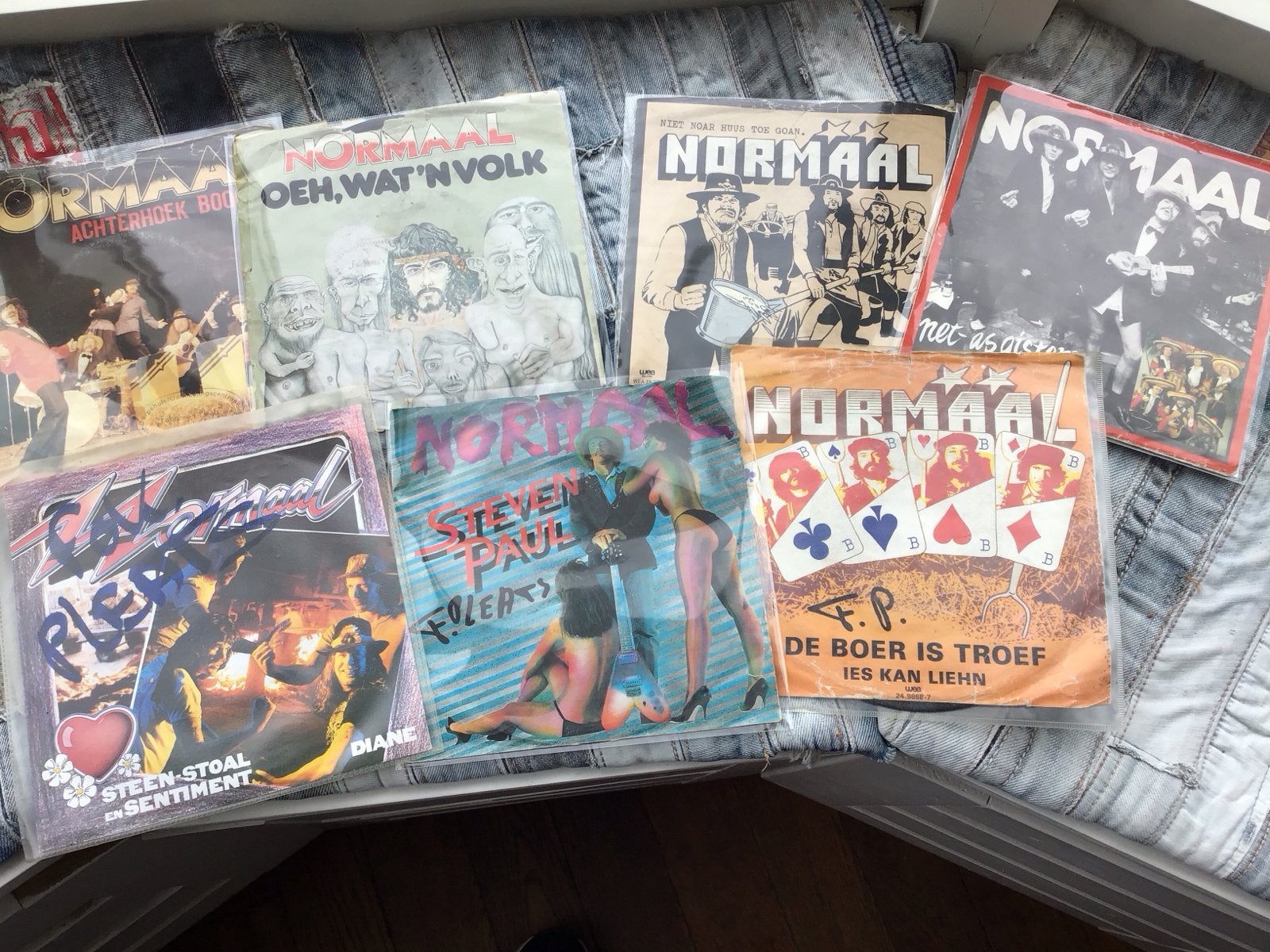 Normaal 7 inch singles collectie (7 stuks), Cd's en Dvd's, Gebruikt, Originele persing, 7 inch, Ophalen of Verzenden