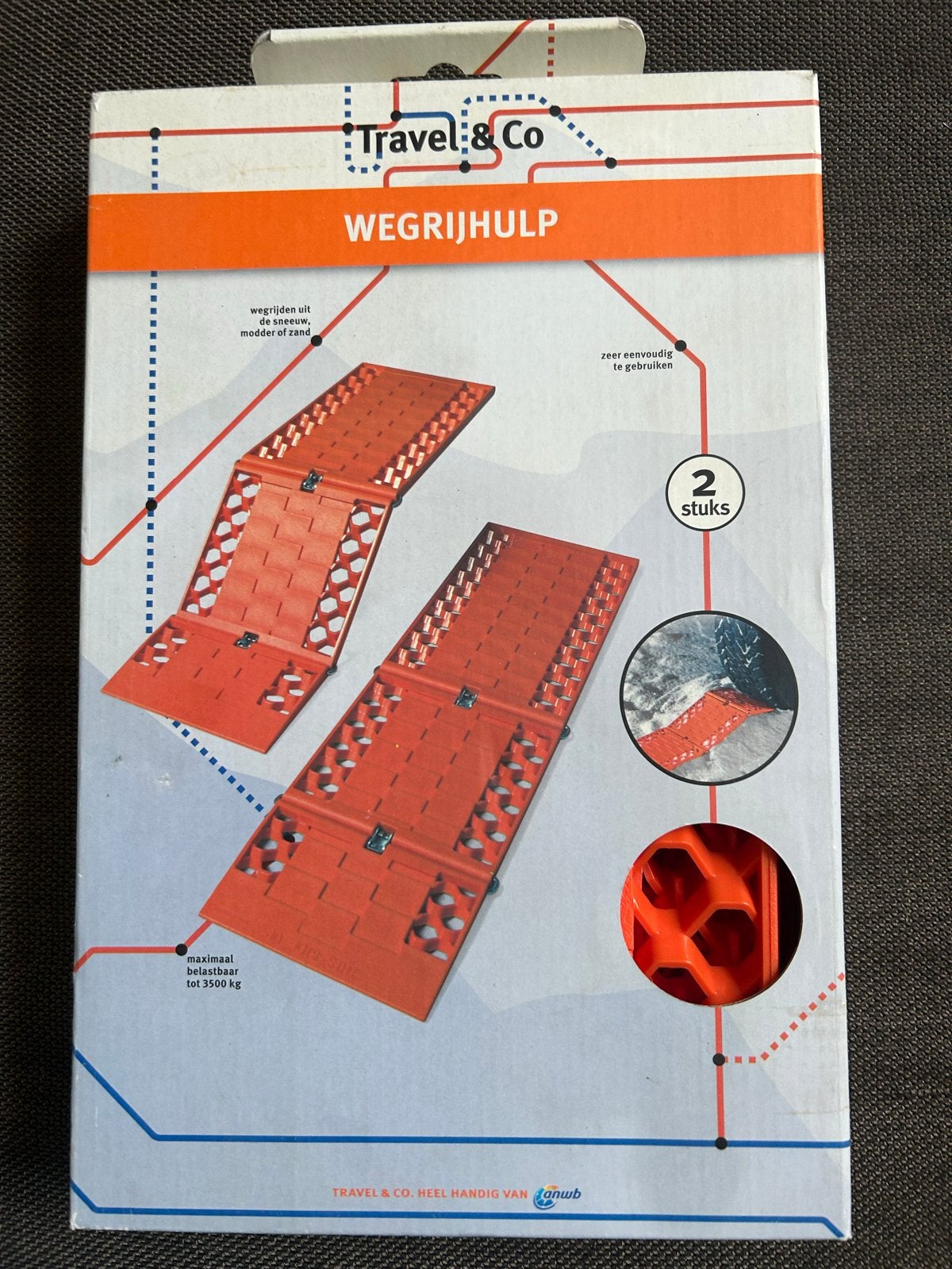 Wegrijhulp Travel & Co - 2 stuks voor sneeuw, modder, zand, Auto diversen, Ophalen of Verzenden, Nieuw