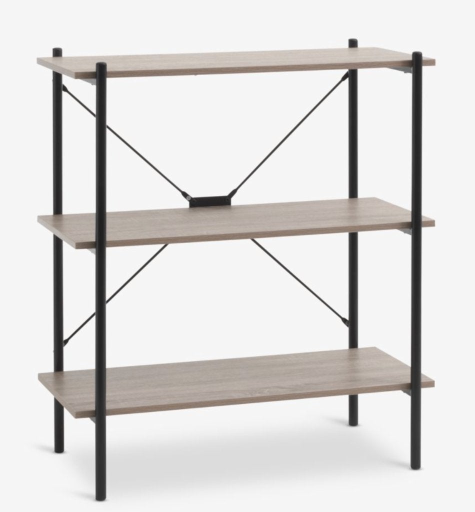 Open Kast (Wandrek - Jysk VANDBORG), Met plank(en), Hout en ijzer, 50 tot 100 cm, Zo goed als nieuw