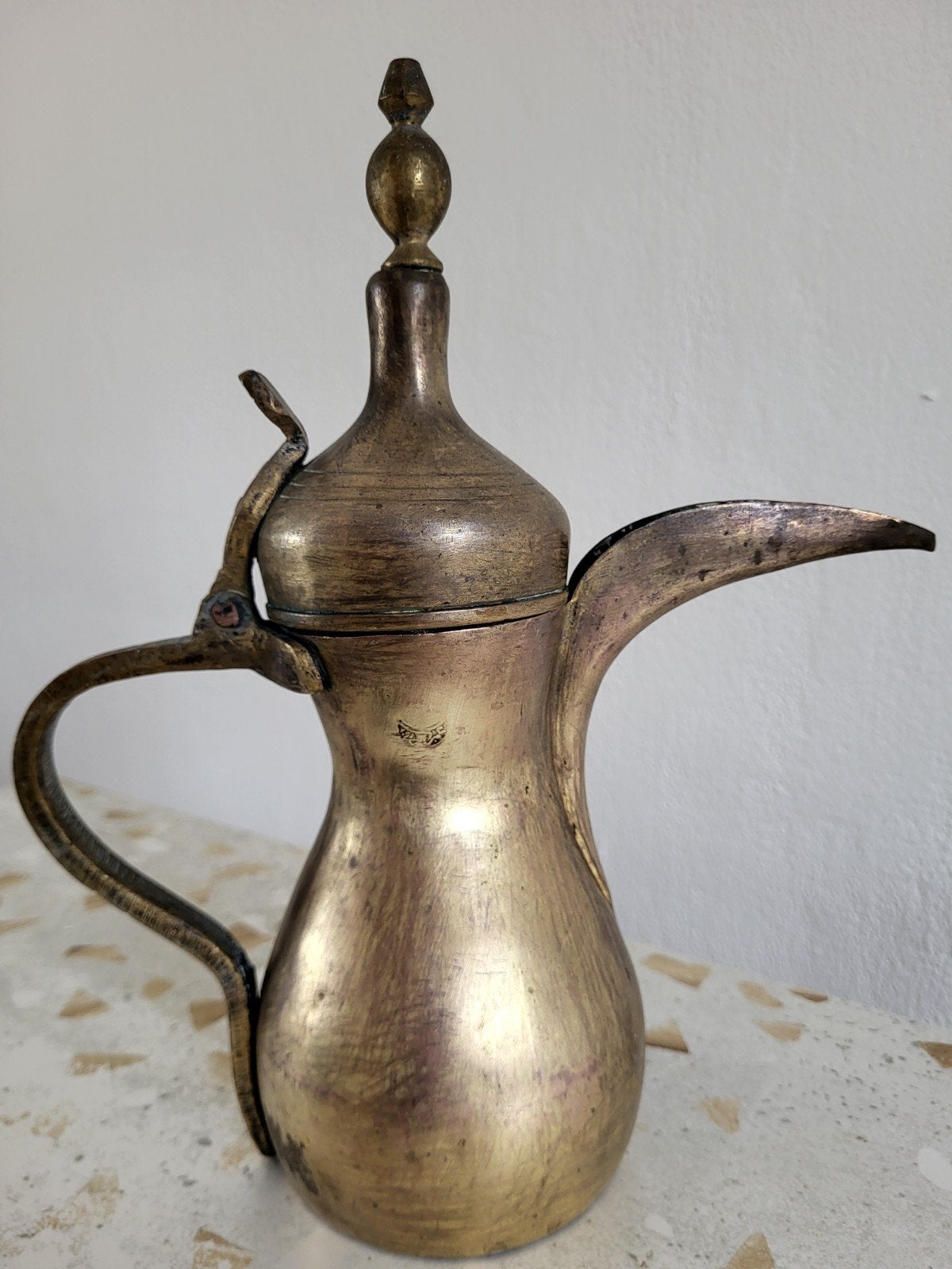 Grote Antieke Messing Arabische Koffiepot / Dallah - 31 cm, Ophalen of Verzenden