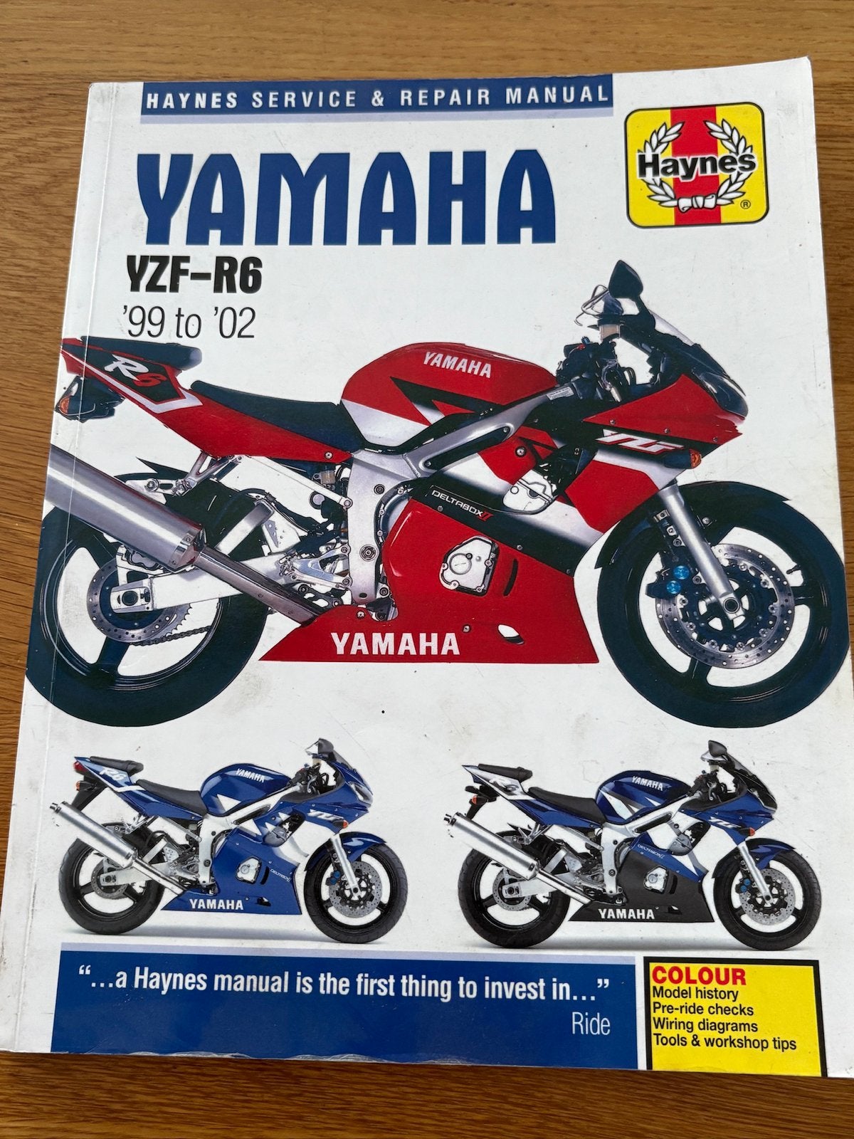 Onderhoudsboek Yamaha YZF-R6 ‘99-‘02, Motoren, Handleidingen en Instructieboekjes, Ophalen of Verzenden, Yamaha