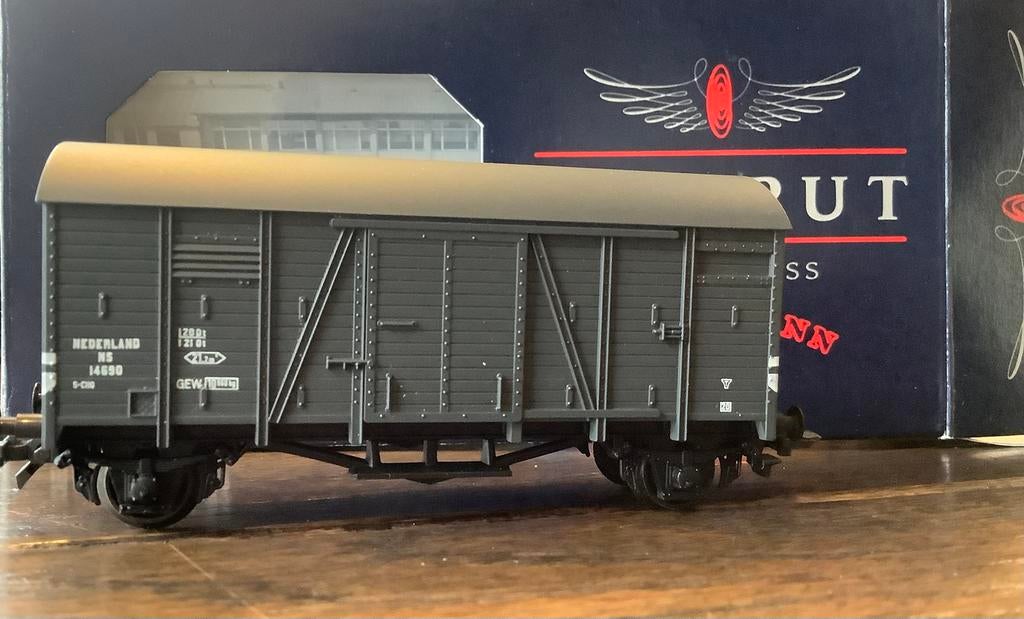 LILIPUT -H0- 2x gesl.wagon -type 'OPPELN' -NS- NIEUW- €11,—!, Ophalen of Verzenden, Zo goed als nieuw