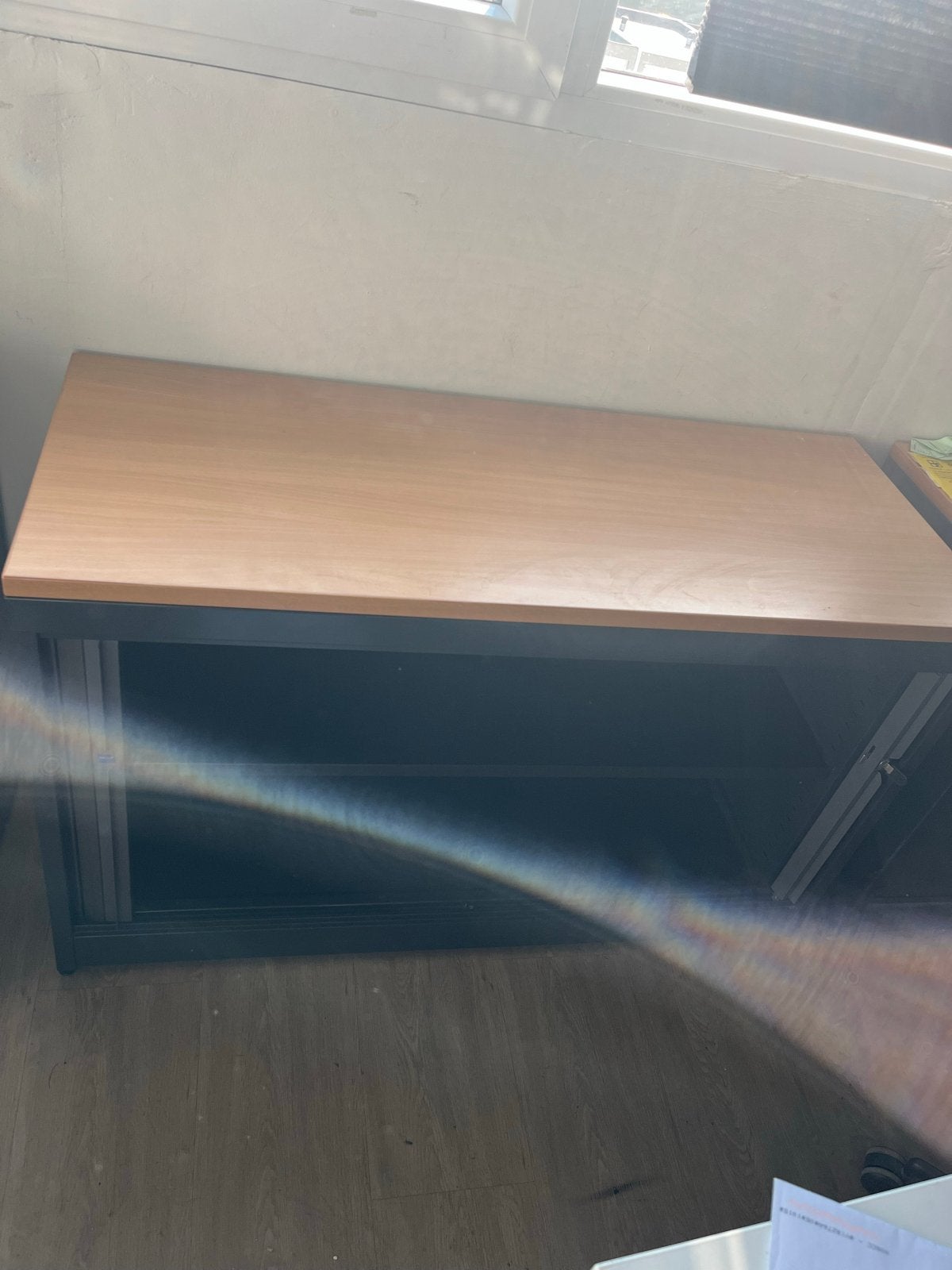 2x Lage Antraciet Archiefkast met Schuifdeuren (120x76x48cm), Ophalen, Gebruikt